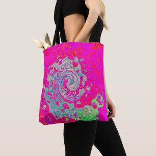 Tote Bag Super Turquoise bleu et rouge