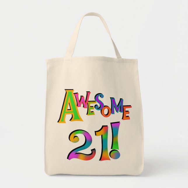 Tote Bag Superbe 21 T-shirts et cadeaux d'anniversaire (Devant)