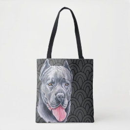 Tote Bag Superbe Canne Corsa Sur Grey Motif Arrière - plan