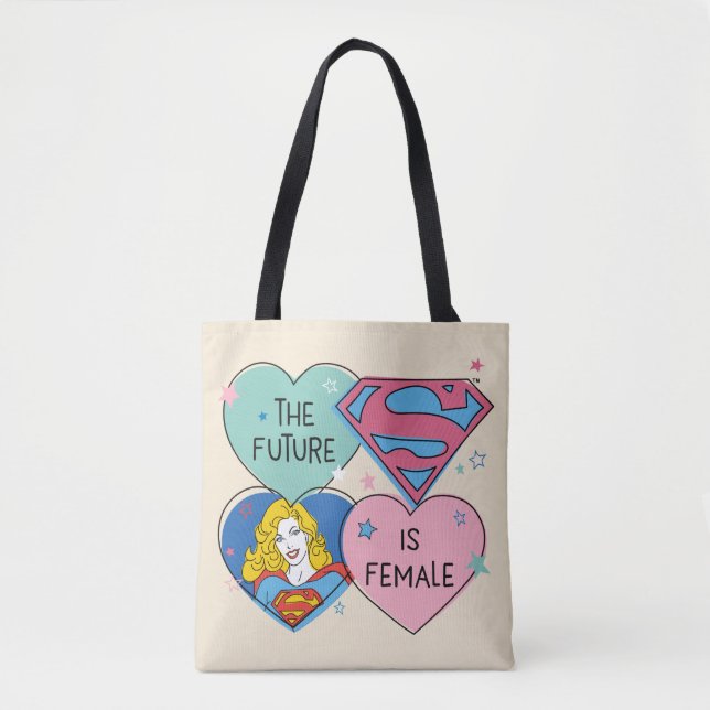 Tote Bag Supergirl "L'avenir est féminin" (Devant)