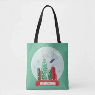 Tote Bag Superman Metropolis Globe des neiges