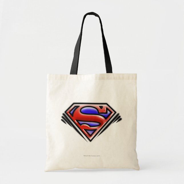 Tote Bag Superman S-Shield | Logo Red Airbrush (Devant)