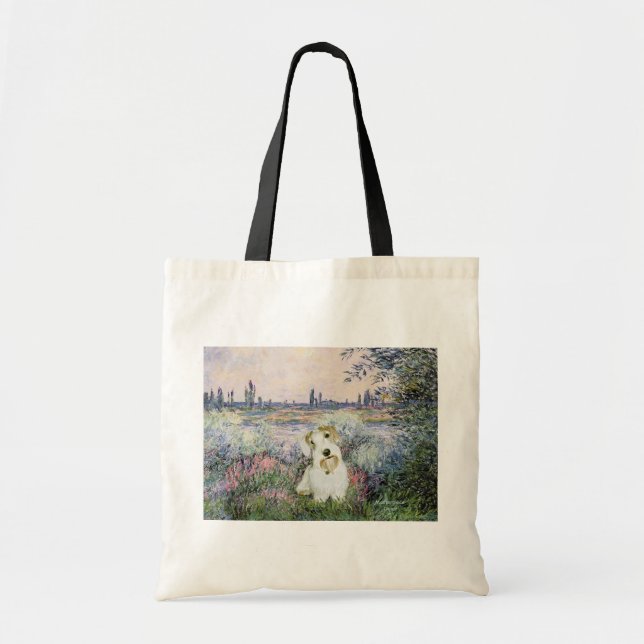 Tote Bag Sur la Seine - Sealyham Terrier (Devant)