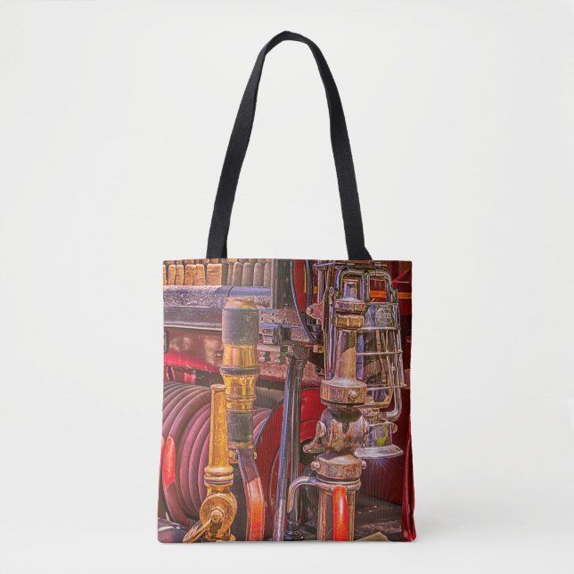 Tote Bag Sur L'Ancien Camion À Feu (Devant)