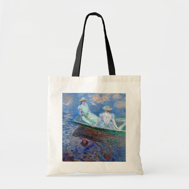 Tote Bag Sur le bateau, Monet (Devant)