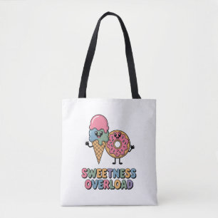 Tote Bag Surcharge de sucrerie Enfants de Donut & Ice Cre