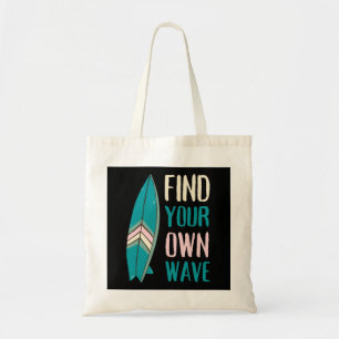 Tote Bag Surf Trouvez votre propre carte Surf Wave