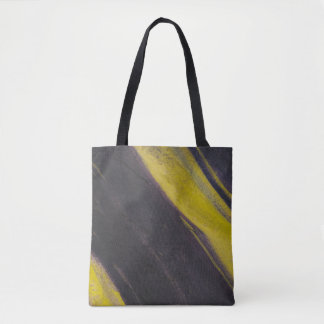 Tote Bag Surface noire et jaune