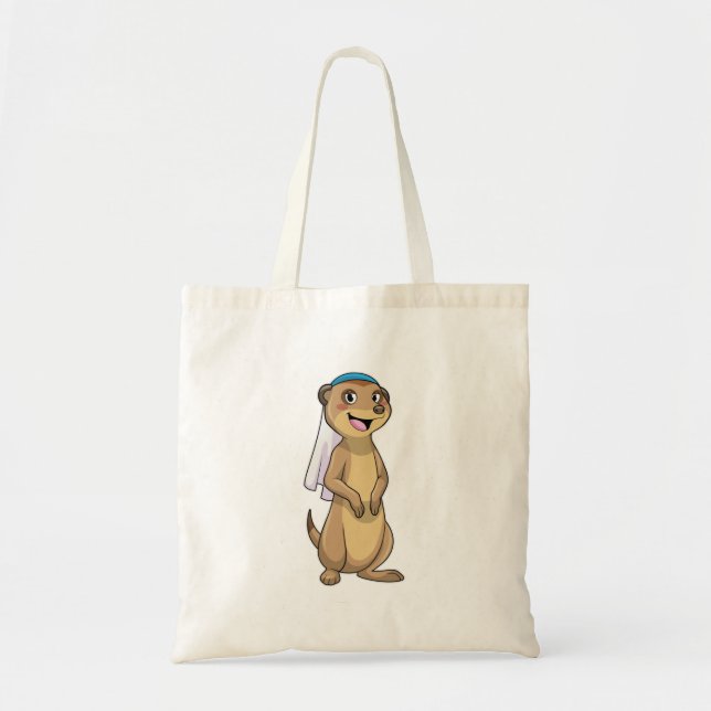 Tote Bag Suricate en mariée voilée (Devant)