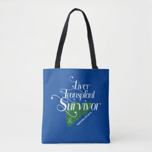 Tote Bag Survivant de la transplantation du foie personnali