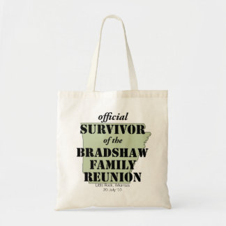 Tote Bag Survivant officiel de la Réunion familiale (vert)