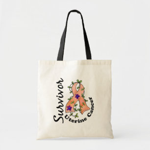 Tote Bag Survivant utérin 15 de Cancer