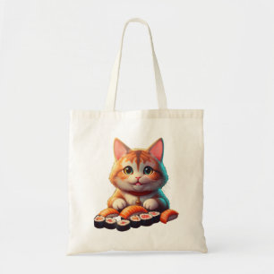 Tote Bag Sushi Cat