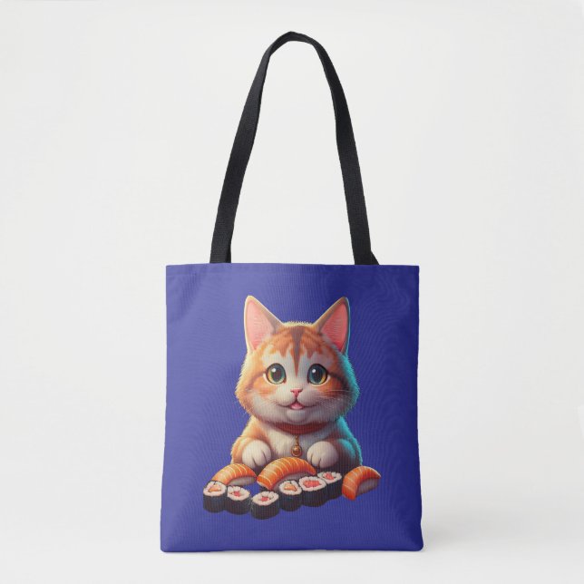 Tote Bag Sushi Cat (Devant)