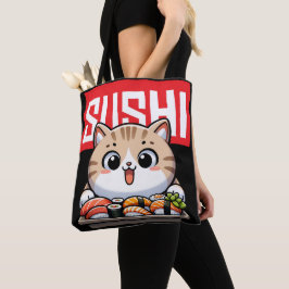 Tote Bag Sushi Cat