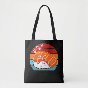 Tote Bag Sushi Sleeping Kawaii Nourriture japonaise