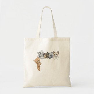 Tote Bag Süße Katzen Spähende Tote Bag Tragetasche