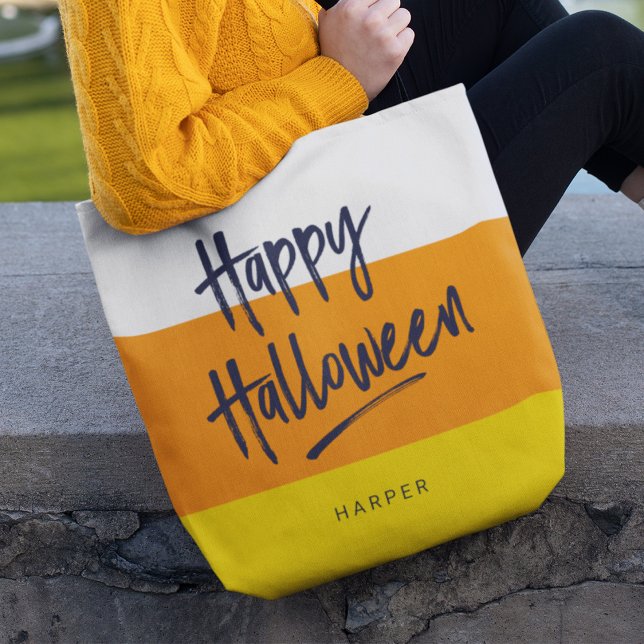 Tote Bag Sweet Candy Corn Halloween heureux (Créateur téléchargé)