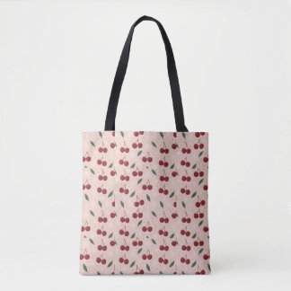 Tote Bag 🍒🌸Sweet Cherry Blush Snow Collection