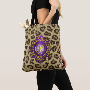 Tote Bag Sweet GIGI Royal Purple & Gold