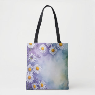 Tote Bag Sweet Spring Lavender & Daisy Fourre-tout