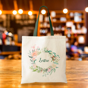Tote Bag Sweet Summer Roses Garland Personnalisé
