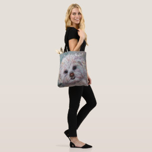 TOTE BAG SWEET WHITE YORKIE