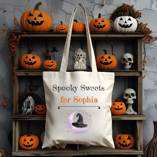 Tote Bag Sweets Éffrayants personnalisés pour enfants - Hal