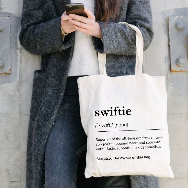 Tote Bag Swiftie Gift Custom Definition Modern Funny (Créateur téléchargé)