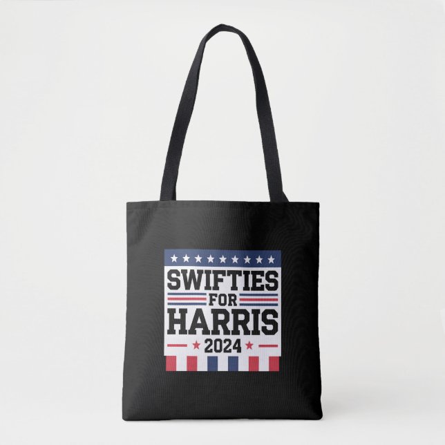 Tote Bag Swifties for Kamala Harris 2024 Vote Support (Devant)