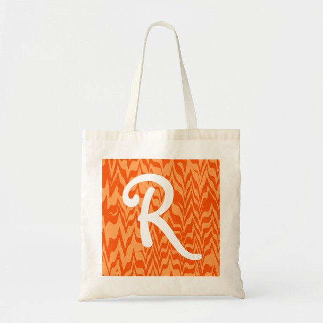 Tote Bag Swirl ZigZag Abstrait (Devant)