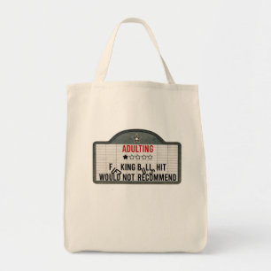 Tote Bag Symbole amusant d'une étoile critique de cinéma