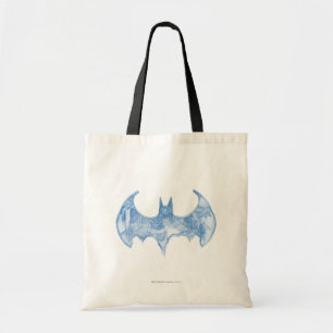 Tote Bag Symbole Batman   Livre de croquis - Logo bleu clai