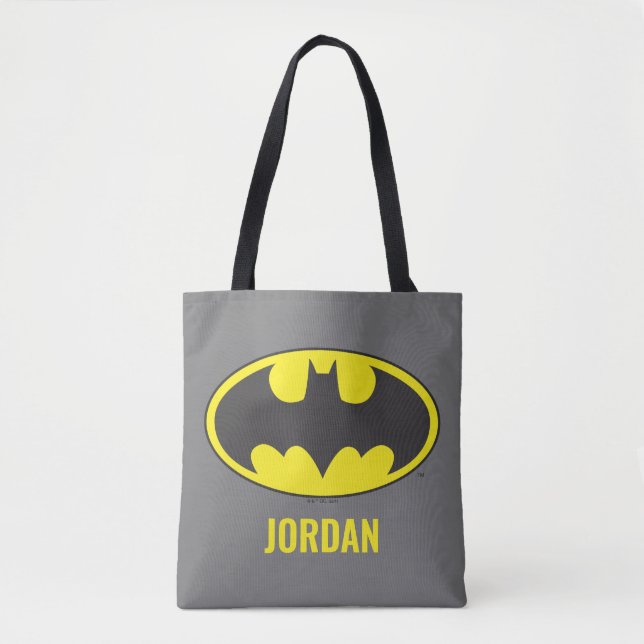 Tote Bag Symbole Batman | Logo Oval de chauve-souris (Devant)