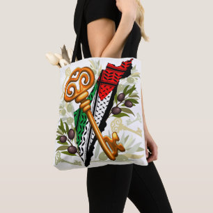 Tote Bag Symbole clé palestinien du droit au retour