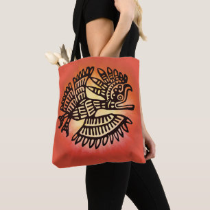 Tote Bag Symbole d'art ornithologique maya
