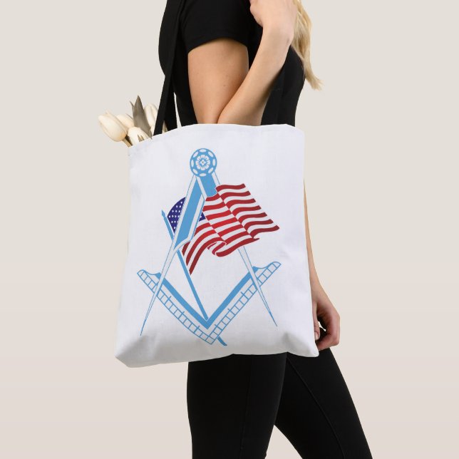 Tote Bag Symbole de la franc-maçonnerie américaine (De près)