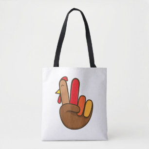 Tote Bag SYMBOLE DE LA MAIN DE LA Turquie Thanksgiving Supe