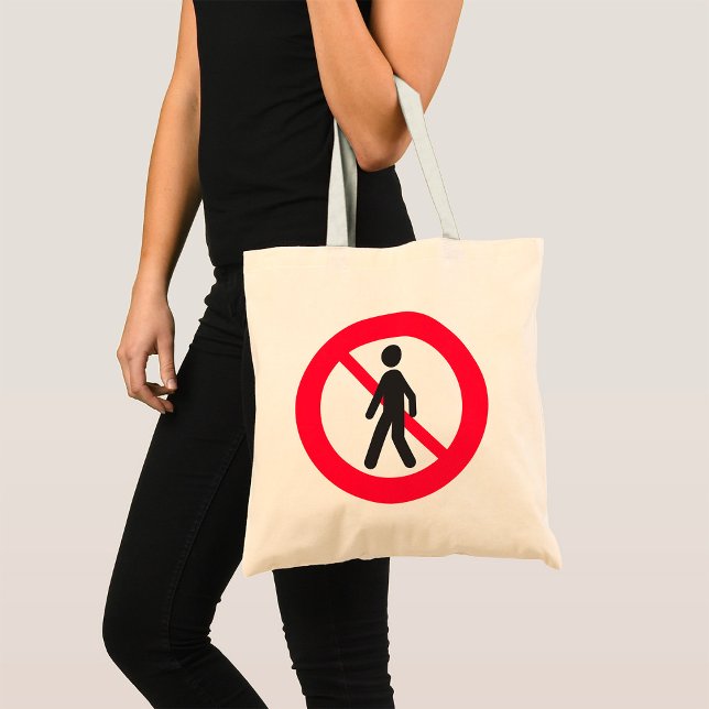 Tote Bag Symbole de la route piétonne (Créateur téléchargé)