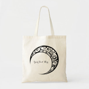 Tote Bag Symbole de lune tribale personnalisée