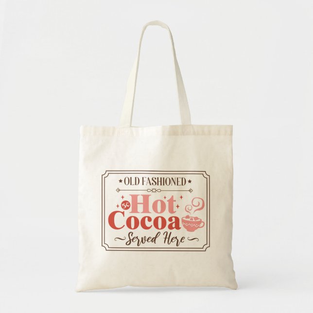Tote Bag Symbole de Noël au cacao chaud (Devant)