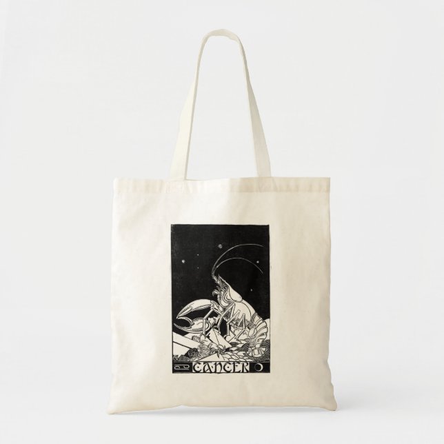 Tote Bag Symbole du cancer du zodiaque (Devant)