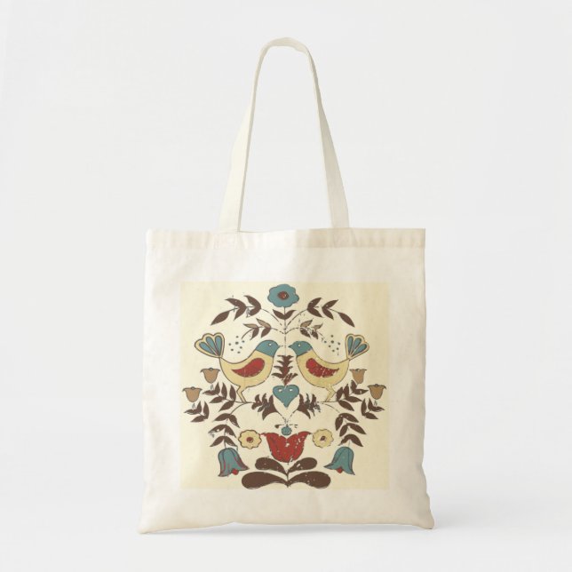 Tote Bag SYMBOLE Hex Amish néerlandais Pennsylvanie Bird Am (Devant)