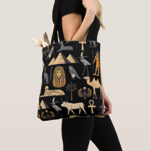 Tote Bag  SYMBOLE Hiéroglyphique égyptien Motif Arrière - p