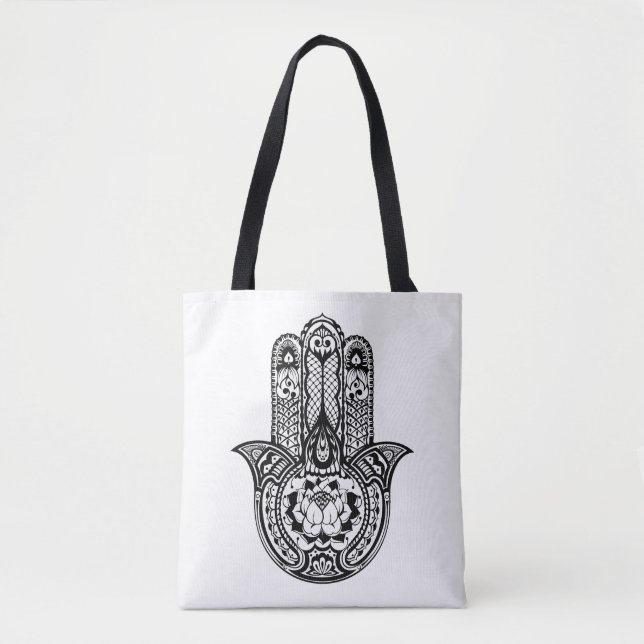 Tote Bag Symbole inspiré 2 de Hamsa (Devant)