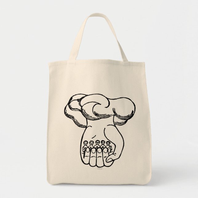 Tote Bag Symbole : Main divine (Devant)