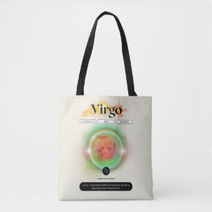 Tote Bag Symbole moderne Zodiac Virgo Quote Élément Terre