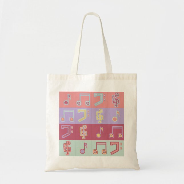 Tote Bag symbole musical motif (Devant)