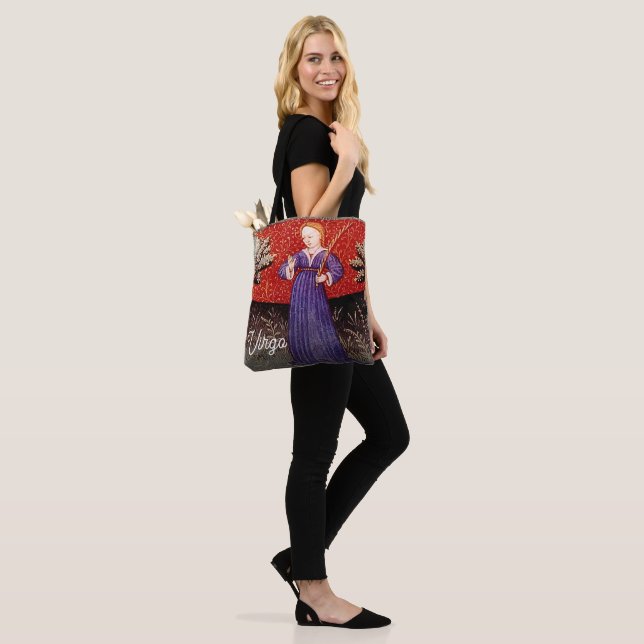Tote Bag Symbole Virgin Zodiac fête d'anniversaire (Sur le modèle)