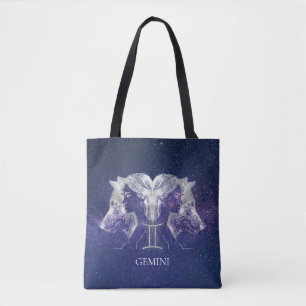 Tote Bag Symbole Zodiac Sky Gemini de la Voie Lactée